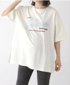 産前・産後対応】マタニティ/刺繍ロゴTシャツ LEPSIM レプシィム ホワイトのサムネイル