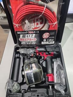◇Makita エア釘打機 AN636H 65mm　純正ホース付きのサムネイル
