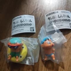 Crayon Shin-chan Summer Vacation Mascot Gacha Set: Shin-chan, Masao