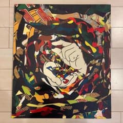 絵画 POPY OIL P Lay Out OIL WORKS OLIVE OIL POPY OIL “OIL CH