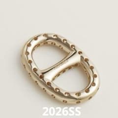 新品 エルメス 2026SS ツイリーリング シェーヌダンクル カレ ゴールド