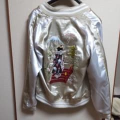 美品　舞妓刺繍　和柄　スカジャンのサムネイル