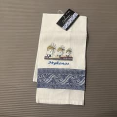 ギリシャ　ミコノス島　キッチンタオルのサムネイル