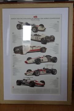 HONDA F1 歴代マシン ポスター 額装品 HONDA F1 歴代マシン ポスター 額装品 - メルカリ
