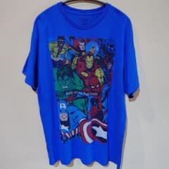 MARVEL Heroes Group T-Shirt, Size L, Spider-Man, Hulk, US Vintage Clothing