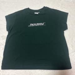 MOUSSY ロゴ刺繍 半袖Tシャツ ダークグリーン Fのサムネイル