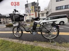 038中古 Panasonic電動アシスト自転車 8.9Ah4点灯 大阪 - メルカリ
