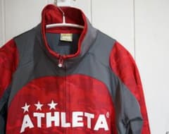 ATHLETA　アスレタ　ジャージ　ジャケット　M　カモフラ　迷彩　レッド　赤のサムネイル
