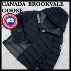 6434【美品】カナダグース ロゴ入りダウン BROOKVALE 5501M 黒 - メルカリ