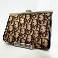 美品 クリスチャンディオール キャンバス トロッター柄 クラッチバッグ