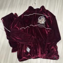 GALFY ガルフィー ベロアセットアップ ジャージ ベルベット レッド