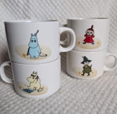 SALE〘비매품〙MOOMIN 패밀리 오리지널 페어 머그컵 2세트