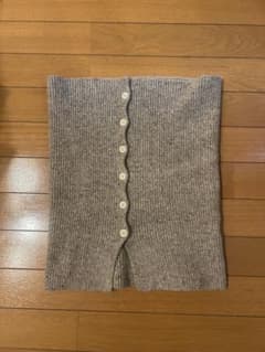 フロントボタン リブニット ビスチェのサムネイル