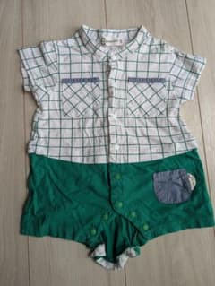 CROISSANCE BEBE チェック柄ショートオール 70のサムネイル