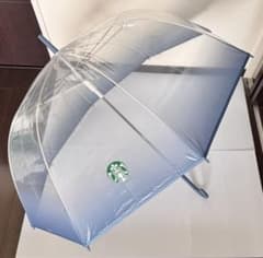 韓国限定・日本未発売】スターバックスビニール傘 ブルー