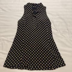 ヴィンテージMaxMara マックスマーラ シルク100% ドットノースリーブのサムネイル