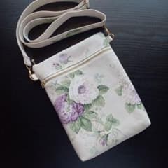 サコッシュ セシリア 綿麻 ローラアシュレイ ハンドメイド - メルカリ