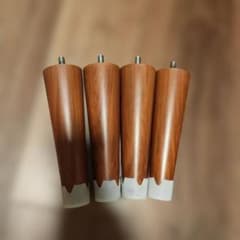 木目調脚 4本セット 家具パーツのサムネイル