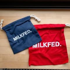未使用★　MILKFED.　ポーチ2つ　ミルクフェド　展示会記念品のサムネイル
