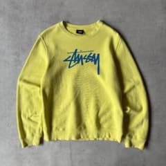 STUSSY スウェット イエロー Mサイズ フェード ステューシー - メルカリ