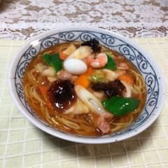 食品サンプル 五目ラーメンのサムネイル
