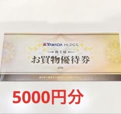 ヤマダ電機 株主優待券 5000円分のサムネイル