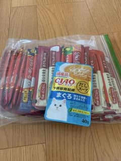 CIAO ちゆーる　総合栄養食 80本、だしスープ1袋のサムネイル