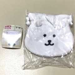 ［新品未開封］ナガノキャラクターズ　おかお巾着　くま