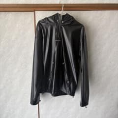may4着用 ROSEN KREUZ レザーハーフジップフード パーカー - メルカリ