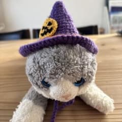 かぎ編み ハロウィン 魔女帽子 ぬいぐるみ用 猫用 ハンドメイド - メルカリ