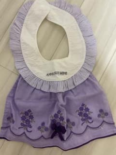 ANNA SUI mini スタイ よだれかけ パープルのサムネイル