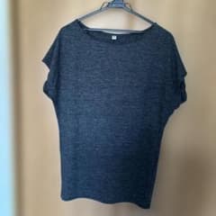 UNIQLO ダークグレー ・ブルー のオーバーサイズTシャツ 2枚サイズMのサムネイル