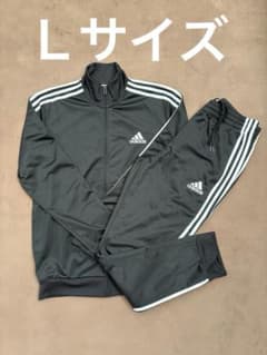 adidas ジャージ上下セット Lサイズ 黒のサムネイル