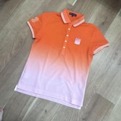 23区GOLF レディース ポロシャツ オレンジ グラデーションのサムネイル