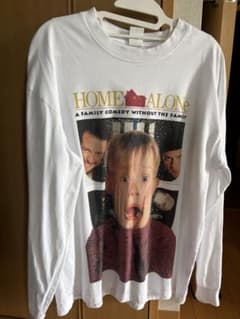 HOME ALONE プリント ロングスリーブTシャツ ホワイトのサムネイル