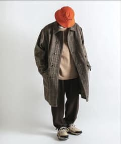 希少】未使用 APPLEBUM Tweed Check Army Coat - メルカリ