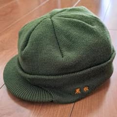 【美品】北の国から 五郎のニット帽 公式 黒板刺繍 フリーサイズ