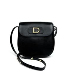 美品】デルヴォー ショルダーバッグ D ゴールド金具 斜め掛け レザー 