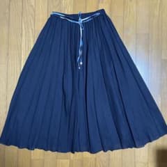 ブルーレーベルクレストブリッジ ネイビー ロングスカート チェック