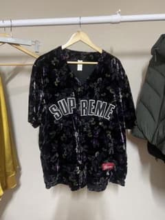 Supreme Floral Velour Baseball Jerseyのサムネイル