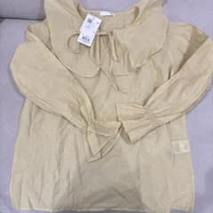 SHOO-LA-RUE イエロー フリルネック シャツ 02Mのサムネイル