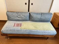 unico SWELLA ベンチバックレスト デニムソファ W140 - メルカリ
