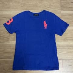 POLO RALPH LAUREN ビッグポニー Tシャツ ブルー ピンク Sのサムネイル
