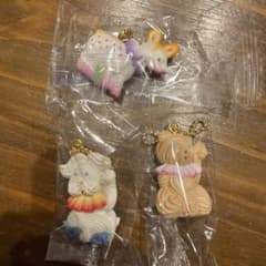 東ちなつ　NEW金花糖 ミニチュアチャーム イヌ バンビ ネコ 3点セットのサムネイル