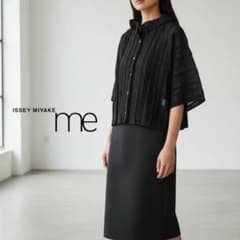 Y722ね@ me ISSEY MIYAKE シースルー プリーツ ブラウス M - メルカリ