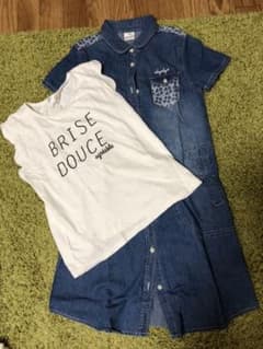 シャツワンピースとTシャツ150センチのサムネイル