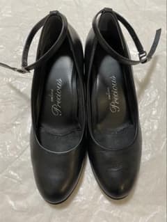 n line Precious ブラックパンプス　洋服の青山　22.5cm 美品のサムネイル