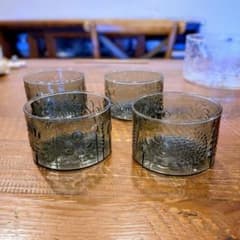 ヴィンテージ ヌータヤルヴィ フローラ ボウル 8cm グレー 4個