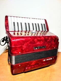稼働品・YAMAHA・ヤマハ・S-25B・赤・アコーディオン・白黒25・鍵盤楽器 分解 整備完了 ヤマハ S-25B (25キー) アコーディオン(z）｜Yahoo