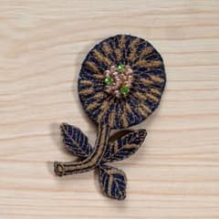 a 223 ミナペルホネンハンドメイド ブローチアクセサリーコサージュ